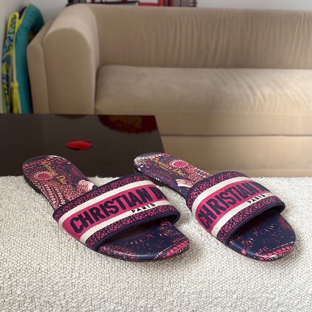 Dior Multicolor Slide Sandals